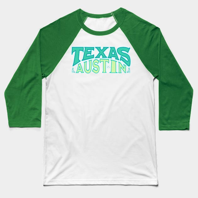 Texas Austin Baseball T-Shirt by Urban Gypsy Designs